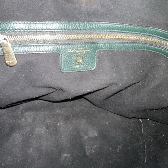 Salvatore Ferragamo Forest Green Tote Bag - Picture 6 of 8